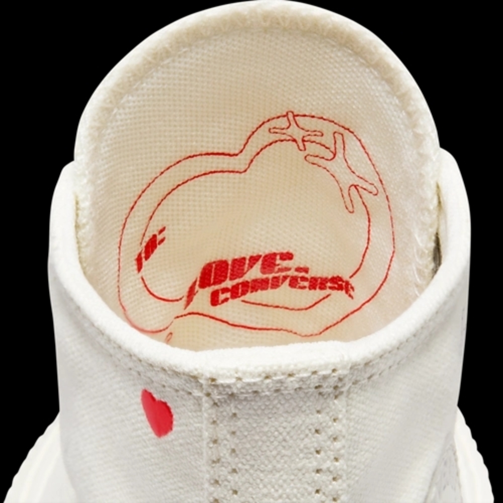 Converse All Star White High-Top Sneakers Hearts - Picture 7 of 14
